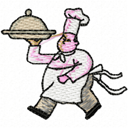 Chef Embroidery Design 11 Chef Embroidery Design 11